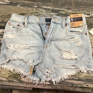 NWT Aeropostale jean shorts light denim